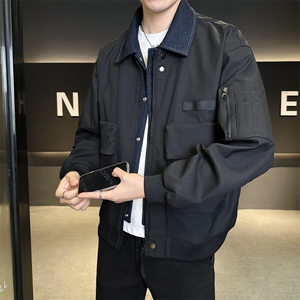休闲夹克2026春新款潮牌男装宽松百搭工装外套JK02632-P85图片