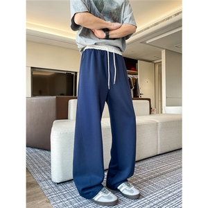 8XL-M秋季撞色运动裤子特大码美式高街直筒卫裤休闲裤KZ1945/P55,深咖色衬衣搭配什么外套图片
