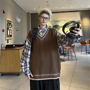 高级感毛衣男冬季慵懒风情侣水貂毛绒针织衫图片