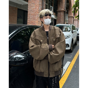 706-1-JK2322-P75  现货  秋季美式复古工装夹克男士做旧宽松外套图片