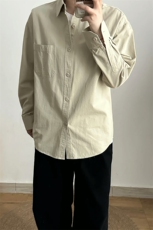 【网图】B221美式ins高街百搭纯棉长袖衬衫外套SY2558-特P32控58，男装衬衫，电商B221