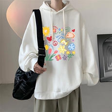 连帽卫衣男大码运动服帽衫外套WY2319-P35加绒款-P40，男装卫衣，电商A040