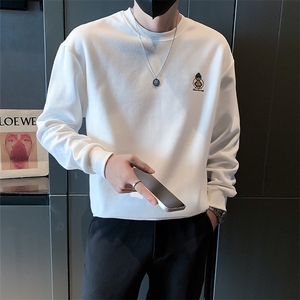 社会小伙卫衣男2025秋季新款潮牌刺绣长袖打底衫A313-1-78011-P50图片