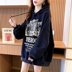 5T316新款薄后包领300克华棉复合卫衣女潮上衣抖音质量P55，女装卫衣/绒衫，星座309B-2