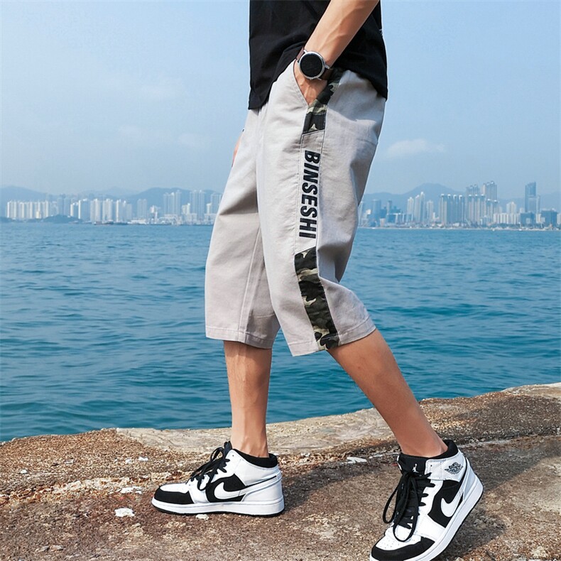 工装短裤男夏季2021新款韩版宽松七分休闲裤DS-C305A-Q,男装休闲裤,电商C305A