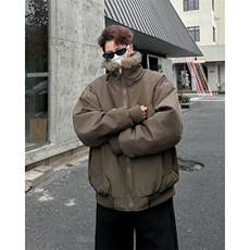 棉服外套男士韩版潮流毛毛保暖帅百搭2024冬季ins棉衣MF327-P126，男装棉衣，星座412-2