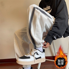 DK878-P65新款加绒加厚男士韩系潮牌痞帅高级感男束脚裤男装，男装休闲裤，星座603-2