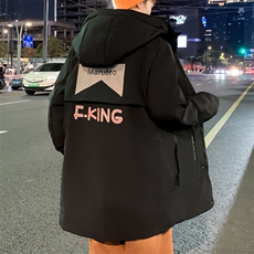 以90%白鸭绒M-8XL大码中长羽绒服109-2198-P205，男装羽绒服，星座109