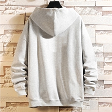 KS21059-P38连帽开衫卫衣男运动外套大码班服砖墙挂拍，男装卫衣，电商A040A