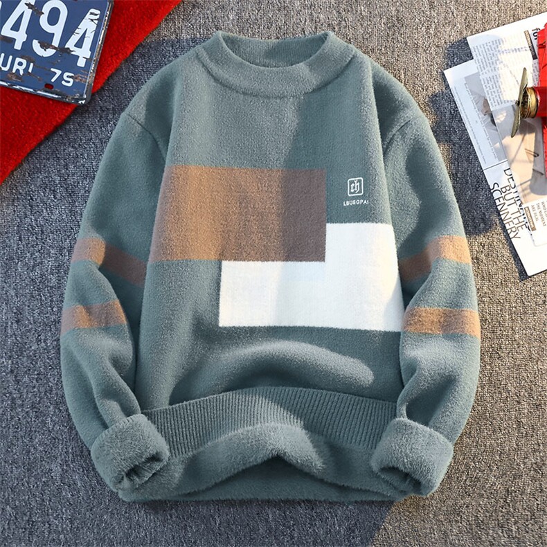 【直播】6923-P552025年秋季时尚毛衣男士圆领长袖针织衫，男装针织衫/毛衣，电商A113