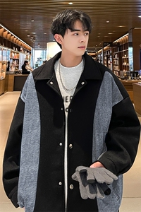 男装呢料大衣 2026秋冬季新款毛呢大衣男生外套XZ514-2-F592-P135图片
