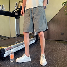 社会小伙夏季男士纯色运动短裤薄款速干5分裤宽松休闲裤C208-6766，男装牛仔裤，电商C208