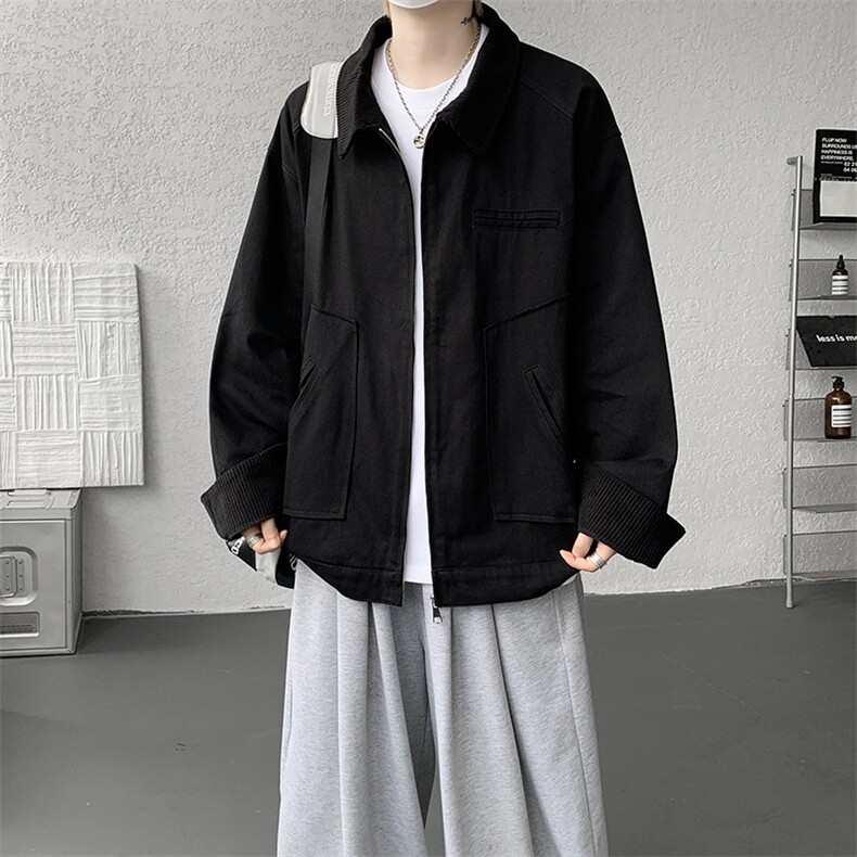 8XL-M明星同款工装猎装夹克哈灵顿外套男底特律衬衫秋季JK1325P88,男装夹克,电商D206-1