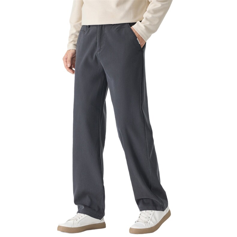莱赛尔高级感裤子男款美式潮牌宽松显高百搭秋冬直筒裤Z2604-P45,男装休闲裤,星座509