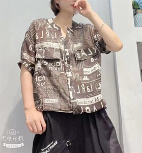 【现货】新品夏装，欧版宽松休闲上衣图片