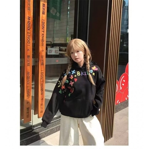 美式高街连帽卫衣男款2025秋冬新款时尚宽松休闲百搭情侣上衣外套图片