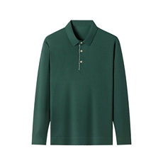 春秋季Polo衫中青年男士翻领打底上衣服新款休闲商务长袖t恤男潮，男装T恤，电商B212（原钱塘6029）