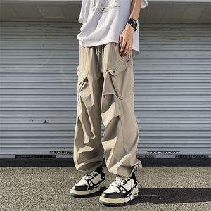 2024夏季新款美式潮牌登山工装裤男直筒休闲阔腿裤 现货K7811-P45图片
