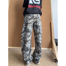 现货1万！KZ116-S-3XL-P40-美式弯刀水洗重磅350克迷彩裤卫裤，男装休闲裤，星座1811B