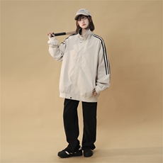 JK5007/P65秋装新款个性织带立领飞行员夹克男潮百搭上衣外套，女装短外套，电商A141