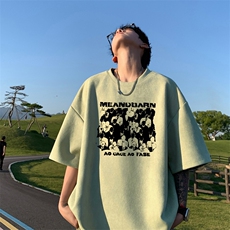量大优供视频重磅麂皮绒短袖T恤男JPDX247-特P19，男装T恤，电商B367