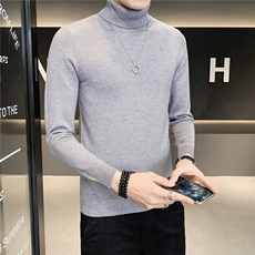 高领毛衣男冬季休闲青年男士两翻高领内搭长袖打底针织衫M603-p35，男装针织衫/毛衣，电商D303