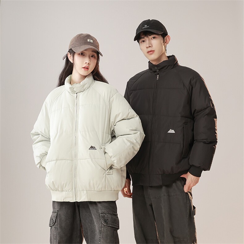 1506-1/818/P65日系冬季小山峰纯色短款中性风棉衣外套男女棉服1,男装棉衣,星座1506-1
