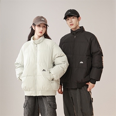 1506-1/818/P65日系冬季小山峰纯色短款中性风棉衣外套男女棉服1，男装棉衣，星座1506-1