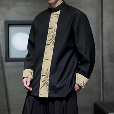 2025秋冬新款新中式风立领夹克西装长袖外套男女JK88-P100，男装夹克，电商A021