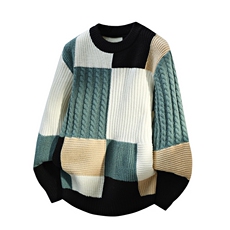 潮流秋冬宽松青年时尚针织外套复古毛衣男士WZ3050-P72，男装针织衫/毛衣，星座1105-3