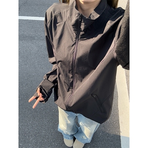 春夏款高品质冰感速干防晒服休闲户外运动外套透气弹力机能风夹克图片