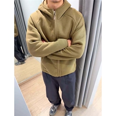 DD311P80摇粒绒连帽外套男士秋冬新款保暖抓绒卫衣运动开衫夹克，男装夹克，电商B323A