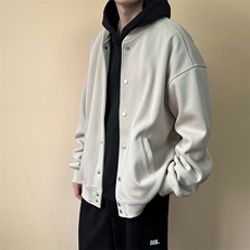 现货-2025春季新品百搭夹克男休闲纯色棒球服外套-AJ2414-P105，男装夹克，电商A351