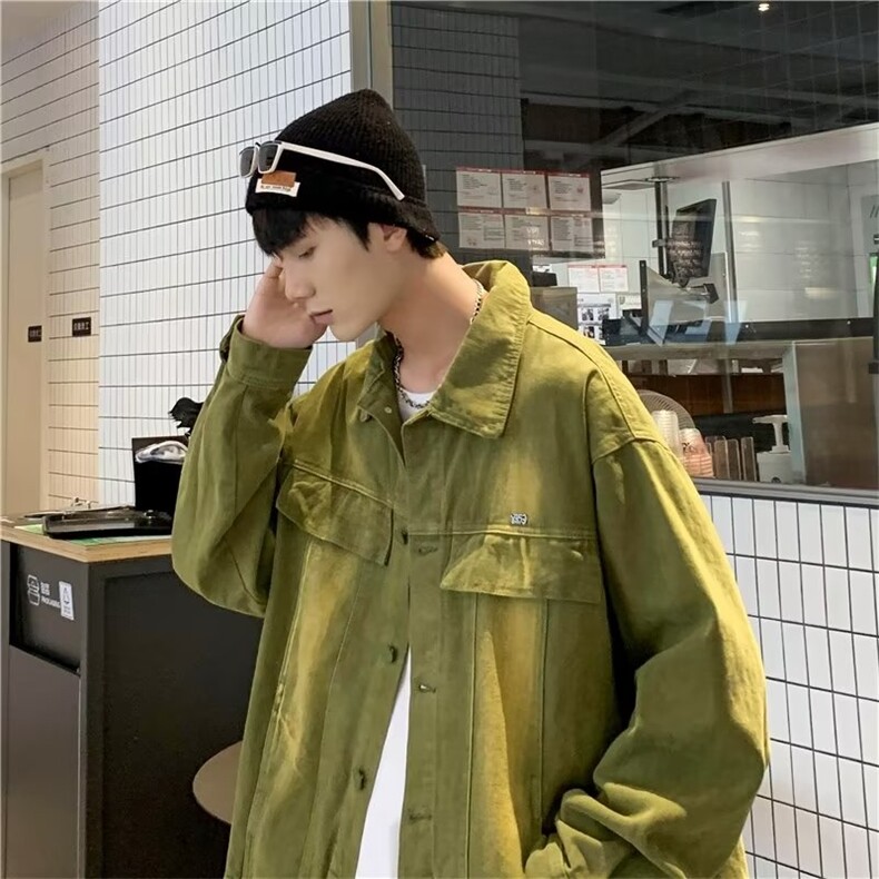 牛仔外套男春秋韩版夹克男休闲百搭秋季青少年学生上衣服JK3318,男装工装外套,星座516A