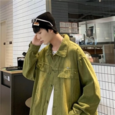 牛仔外套男春秋韩版夹克男休闲百搭秋季青少年学生上衣服JK3318，男装工装外套，星座516A