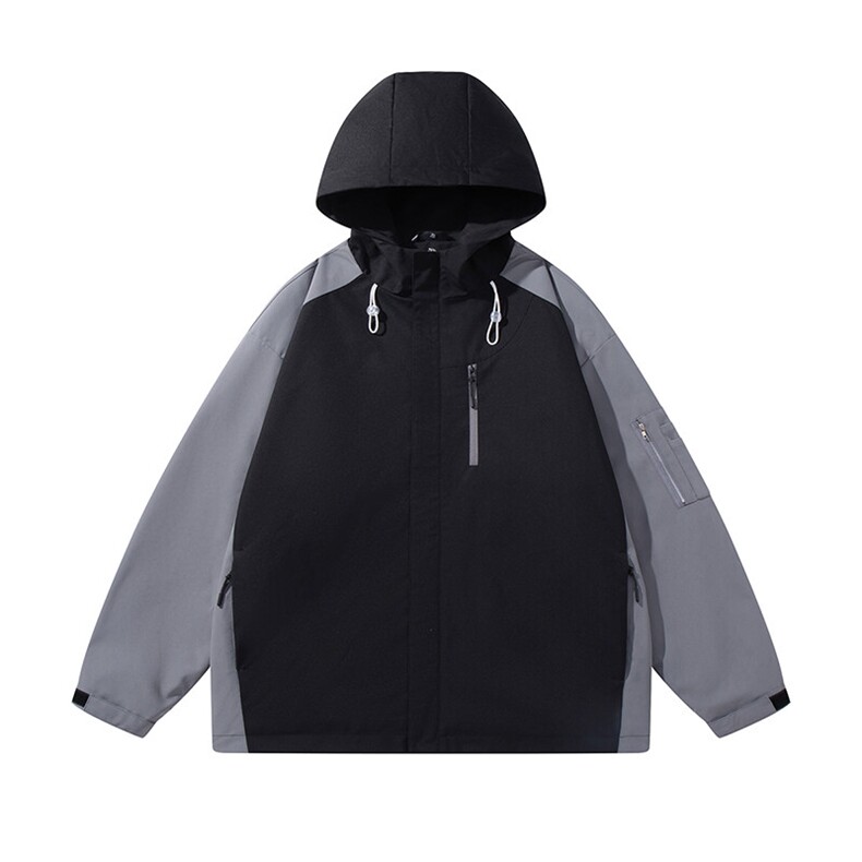 秋季宽松夹克男撞色冲锋衣外套DSA157B-JK7839-P70图片