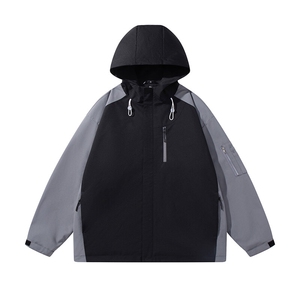秋季宽松夹克男撞色冲锋衣外套DSA157B-JK7839-P70图片