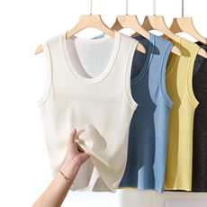 吊背心女夏季修身内搭时尚遮副乳性感辣妹设计无袖坎肩，女装背心吊带，忠诺羊绒