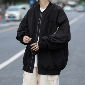 A719-P58 棒球服外套男秋季美式vintage潮牌复古宽松飞行员夹克图片