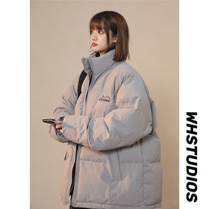 2025美式西海岸刺绣羽绒棉服中性女生保暖日系外套棉衣M876-TP60图片