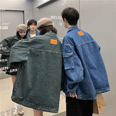 2025新款高品质水洗牛仔韩版工装情侣牛仔情侣夹克N11/P98，男装夹克，星座202