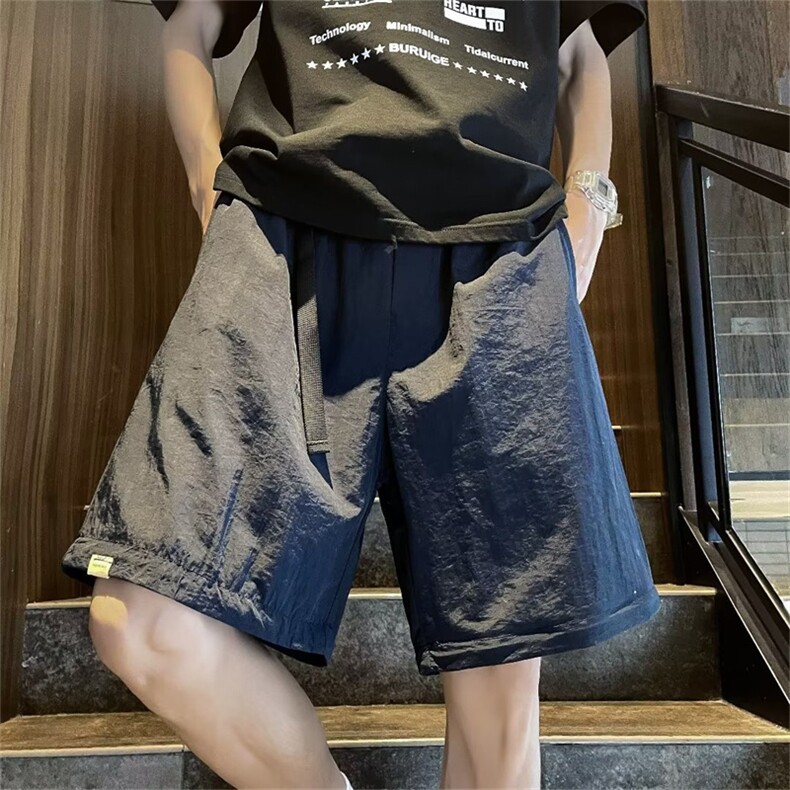 日系潮牌短裤夏季薄款工装风长裤可拆卸冰丝速干裤男K7208-P45,男装休闲裤,星座512-3