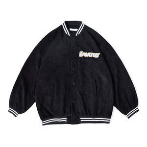 vintage棒球服外套男春秋款高街港风宽松ins夹克上衣JK08841-P55图片
