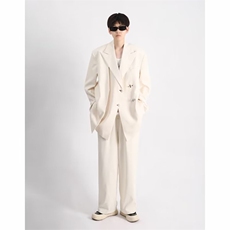 暗黑小众ins金属纽扣设计垫肩西服外套带垫肩WF71P75，男装西服，星座1116-2