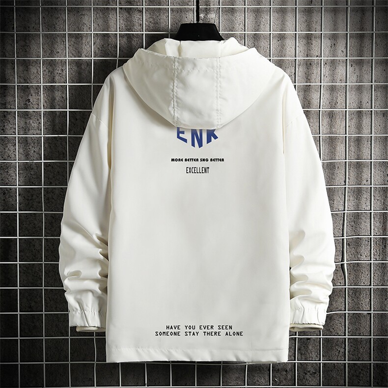 JK65120-P45连帽夹克男大码胖子棒球服上衣外套网格挂拍,男装夹克,电商A040A