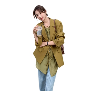 【 现货】2022秋新款拼接假两件西服251-603-P125-K188图片