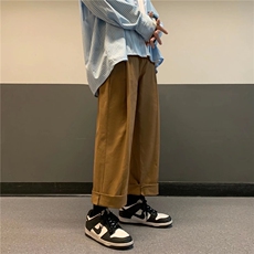 时尚潮牌宽松纯色青春流行九分裤男慵懒工装裤K10P33，男装休闲裤，星座1116-2