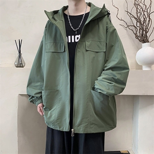 JK175/P65新款个设计感性暗格纹夹克男潮休闲宽松外套上衣图片
