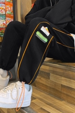 ！2023春夏新款潮牌中性运动裤男女百搭束脚裤卫裤K2029P50，男装休闲裤，电商B220