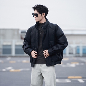 新标95绒 男士羽绒服冬季2025新款皮夹克外套A313-859507-P295图片